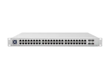 Switch 48-Port PoE+ Géré L2/L3 Gigabit Ethernet (10/100/1000) Connexion Ethernet, supportant l'alimentation via ce port (PoE) 1U Argent