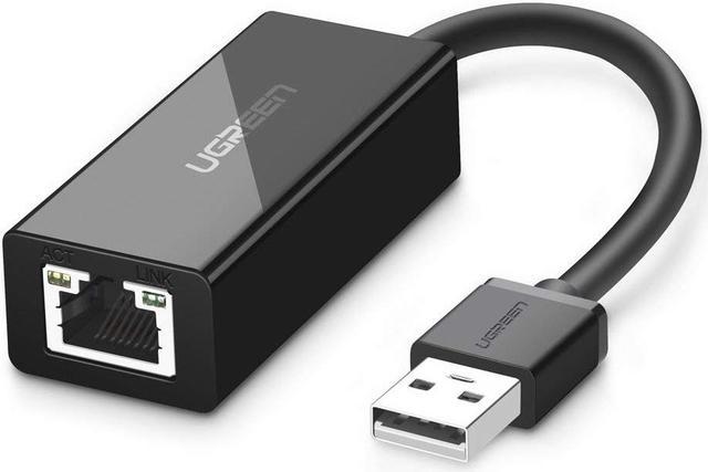 Adaptateur USB 2.0 vers RJ45 Noir 20254