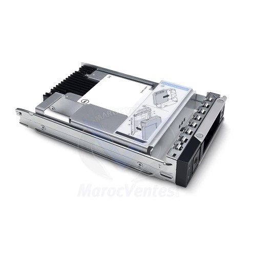 Disque Dur SSD SATA 480 Go 512e 2,5" avec Lecteur de Disque Dur HYB CARR 3,5"CusKit 345-BEBH