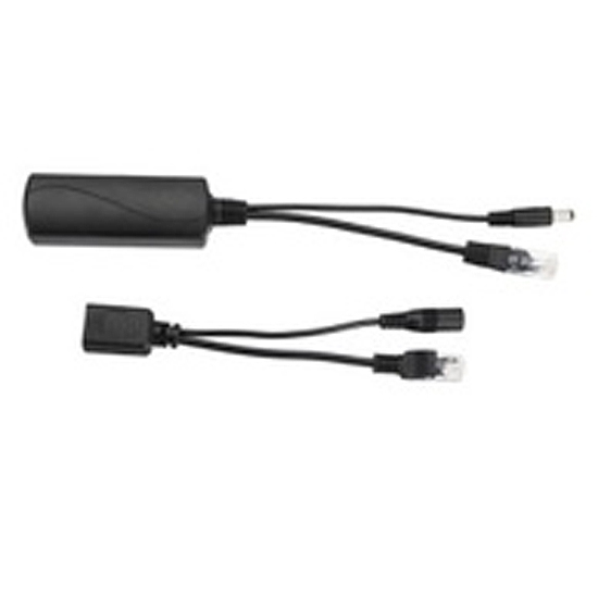 Paire SPLITTER PoE Actif DC-24V DC+2RJ45 in/DC+2RJ45 out: RJ45+Alim D3025