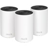 AXE5400 Whole Home Mesh Wi-Fi 6E System(Tri-Band)SPEED: 574 Mbps at 2.4 GHz + 2402 Mbps at 5 GHz + 2402 Mbps at 6 GHzSPEC: 4× Internal Antennas, 3× Gigabit Ports (WAN/LAN auto-sensing), Broadcom 1.7 GHz Quad-core CPU, HE160 for 5 GHz and 6 GHzFEATUR