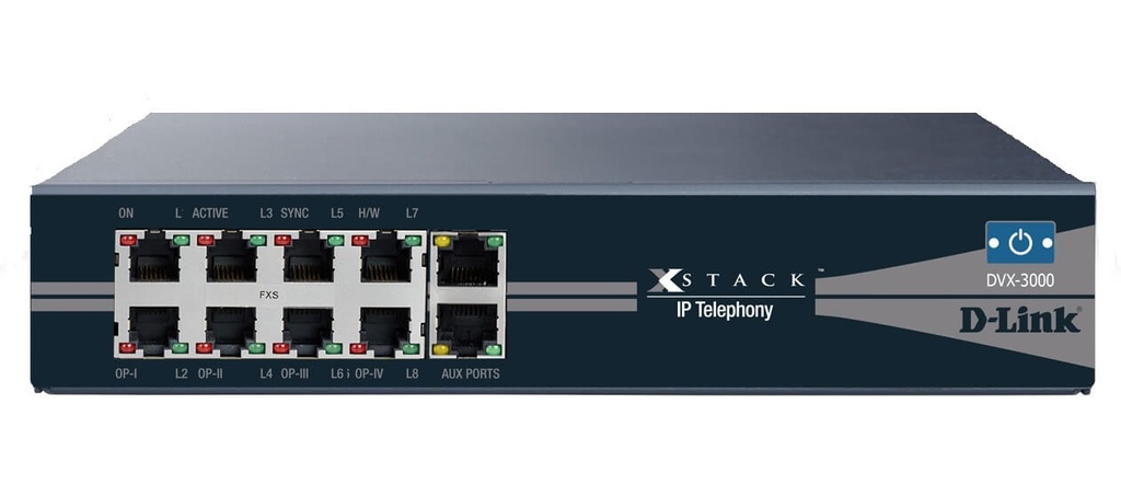 IPPBX Basé sur Asterisk avec Prise en Charge Jusqu'à 100 Utilisateurs DVX-3000