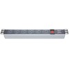 BASE DE MONTAGE 1U 10" MODULE DE PRISE EN PVC 6 PIÈCES AVEC INTERRUPTEUR MARCHE/ARRÊT INFO_GM-10PRZ1U60