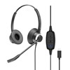 Micro-Casque Binaural UC Connexion USB-C Cordon USB C-RX
