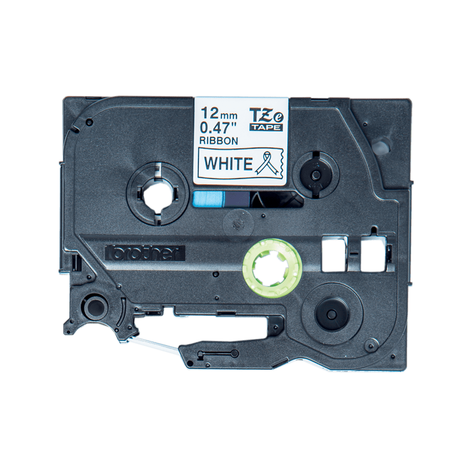Cassette à ruban tissu TZe-R231 Brother originale – Noir sur blanc, 12 mm de large TZe-R23