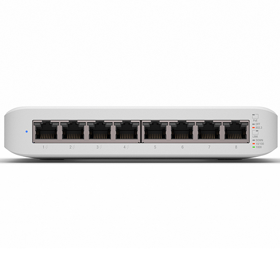 UniFi Switch Lite 8 PoE Géré L2 Gigabit Ethernet (10/100/1000) Connexion Ethernet (PoE) Blanc