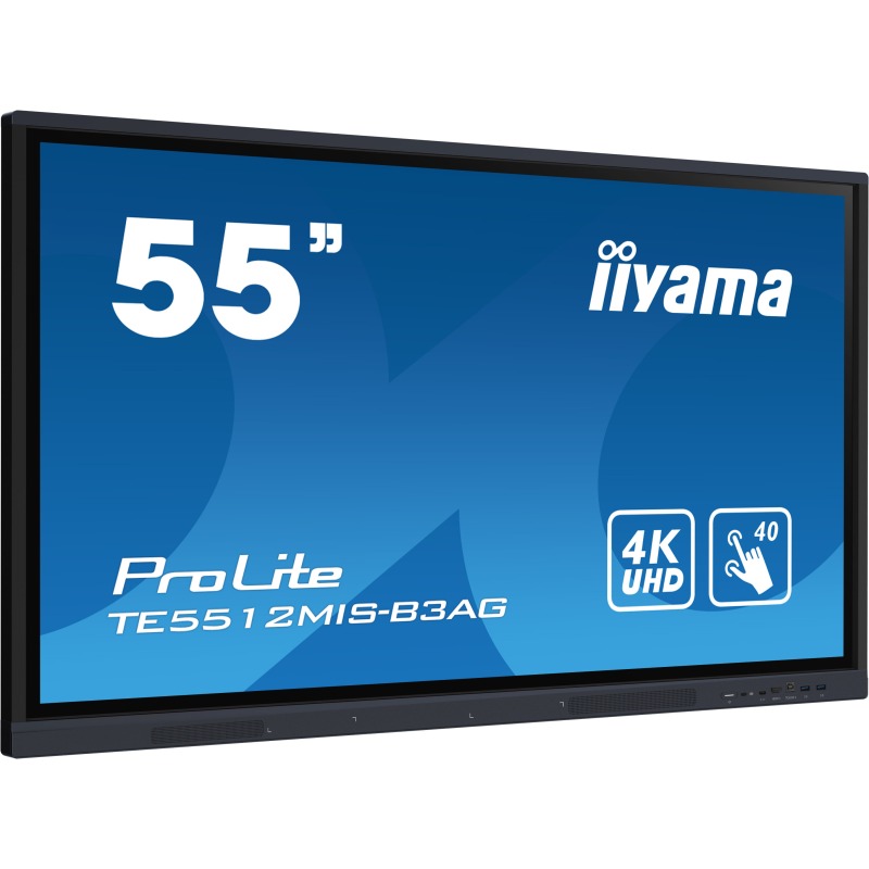 Écran ProLite tactile multipoint 55" 3840 x 2160 pixels 18/7 Haut-parleur intégré  TE5512MIS-B3AG
