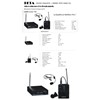 KIT MICROPHONE SANS FIL CRAVATE ET CASQUE AVEC RÉCEPTEUR SANS FIL