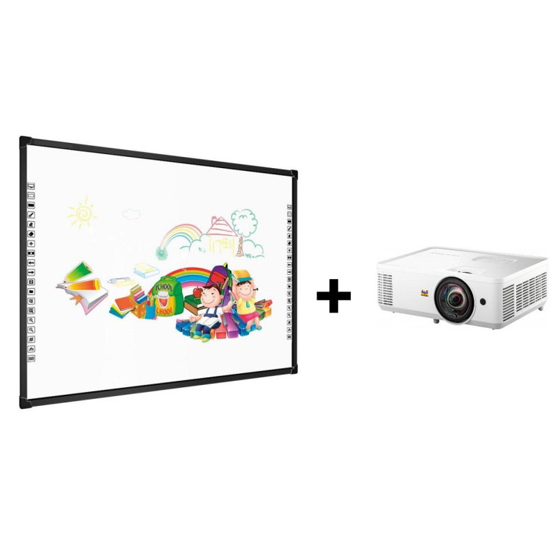 VIDEOPROJECTEUR INTERACTIF LED VIEWSONIC PS502X COURTE FOCALE AVEC TBI EIB-FC82IR + SUPPORT MURAL
