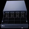 TIROIRE CAISSE 24V 6.5 KG 4 BILLETS 8 PIÈCES1 FENTE CHEQUE NOIR WD0408