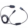 HP Cordon en Y Double écoute pour Brancher Simultanément 2 Micro-Casques Filaires (85S07AA)
