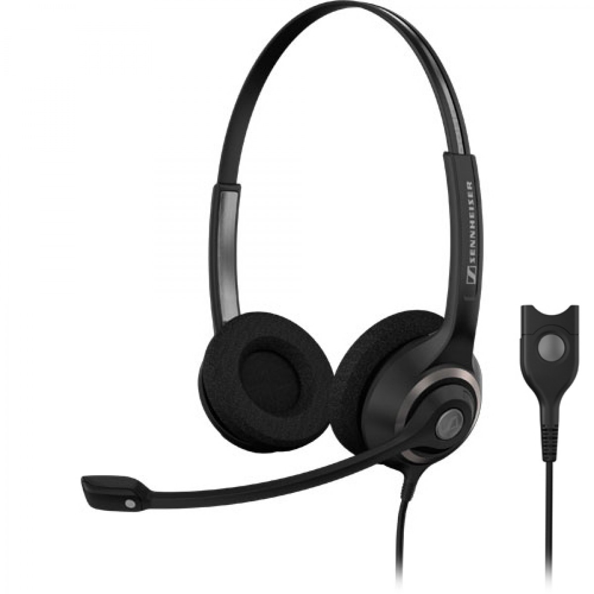 Micro-casque professionnel filaire binaural avec connecteur Easy Disconnect 504402