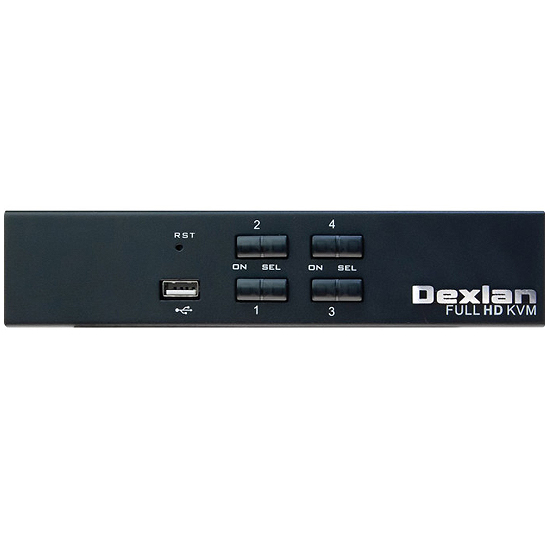 KVM SWITCH 4 PORTS HDMI 4K/ USB 2.0 -AVEC CÂBLES 061093