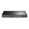 Tplink 18-Port Gigabit Rackmount  Switch with 16-Port PoE+PORT: 16× Gigabit PoE+ Ports, 2× Gigabit Non-PoE Ports, 2× Combo Gigabit SFP SlotsSPEC: 802.3at/af, 250 W PoE Power, 1U 19-inch Rack-mountable Steel CaseFEATURE: Plug and Play